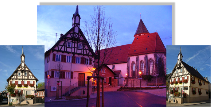 rathaus und kirche