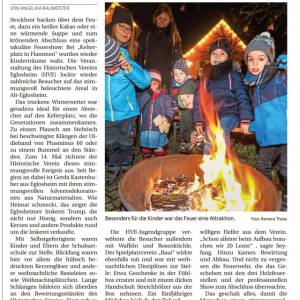 Kelterplatz in Flammen - 2019