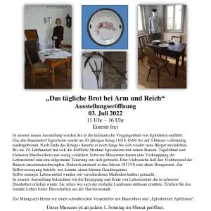 12. Ausstellung - Das tägliche Brot bei Arm und Reich